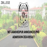 NIT Jamshedpur Announces PhD Admission 2024 Result